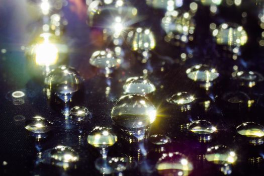 Abstract Waterdrops Closeup Background