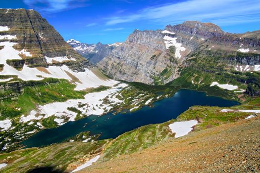 Hidden Lake is located near Logan Pass in Glacier National Park - Montana.