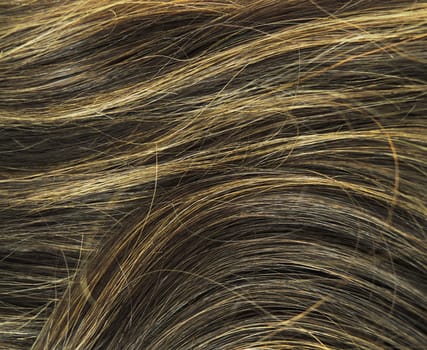 Brown woman hair texture