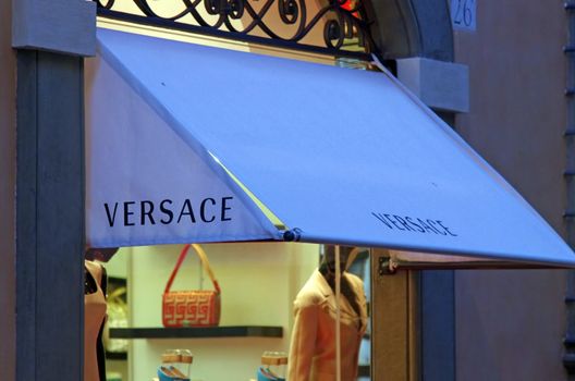 ROME, ITALY - MARCH 08: Versace boutique on Via del Condotti in Rome on March 08, 2011 in Rome, Italy