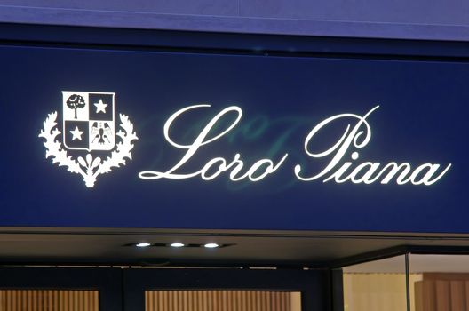 ROME, ITALY - MARCH 08: Loro Piana fashion on Via del Condotti in Rome on March 08, 2011 in Rome, Italy