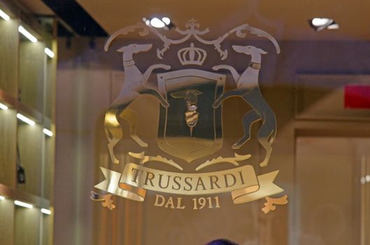 ROME, ITALY - MARCH 08: Luxury fashion shop Trussardi on Via del Condotti in Rome on March 08, 2011 in Rome, Italy