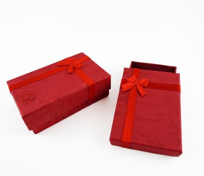 Red small boxes isolated