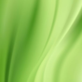 Green Silk Fabric for Drapery Abstract Background