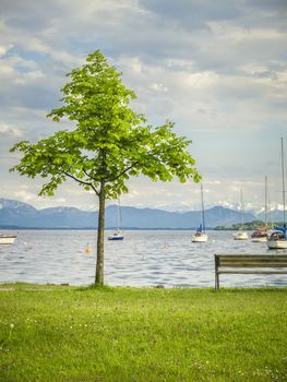 An image of the Starnberg Lake in Bavaria Germany - Tutzing