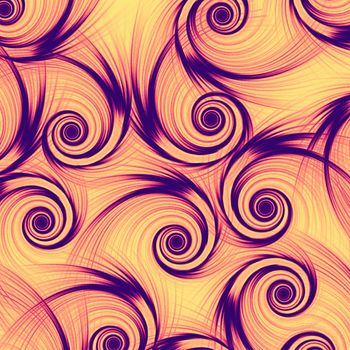 abstract background violet spiral elements over beige