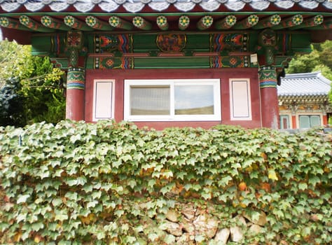 Korean-styled detailed architecture, Beomeosa temple, Busan, South Korea 