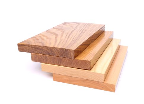 Four boards (acacia, oak, elm, lime)