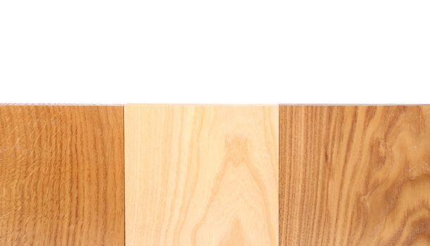 Top three boards (oak, elm, acacia)