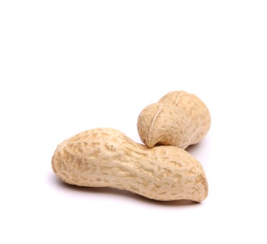 Two pods of peanuts