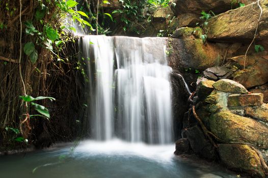 Cascade Water in Nong Nooch Garden. Pattaya, 2013.