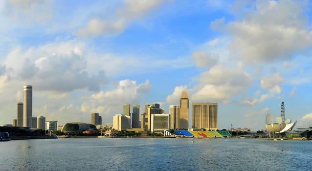 Singapore quayside in the sunshine day