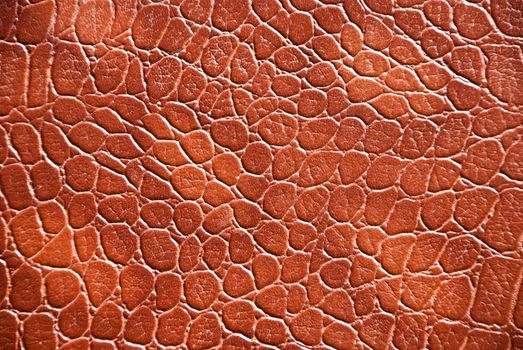 Closeup of leather texture with abstract pattern.