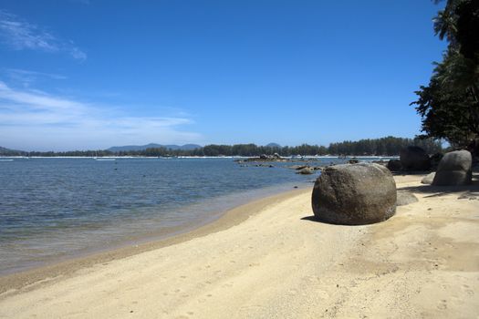 Rock on the beach, Bang Tao, Phuket, Thailand