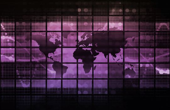 Futuristic Technology as a Concept Background Art