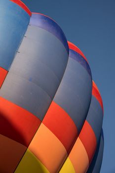 Colorful abstract hot air balloons