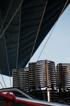 Abstract propane burners used for fueling hot air balloons