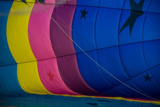 Colorful abstract hot air balloons