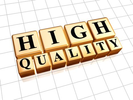 High quality golden 3d boxes with text