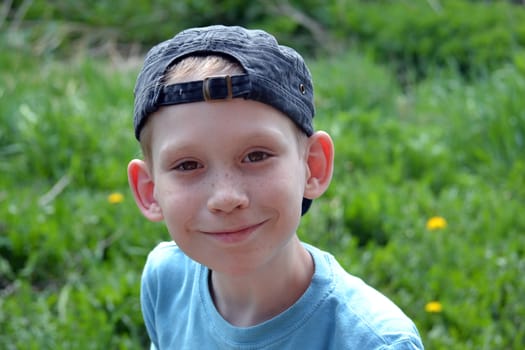 portrait of the smiling teenager