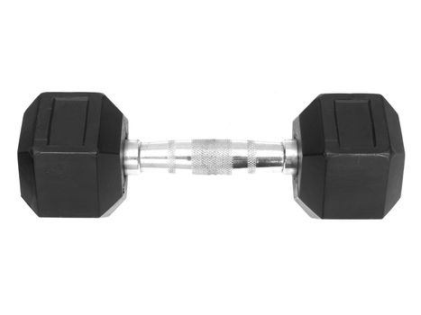 Gym weights isolated against a white background