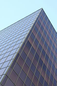 high office building over blue sky