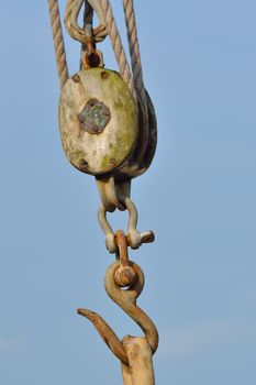 Wooden pulley with Hook