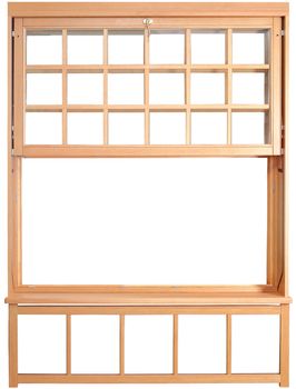 The double hung is composed of two sashes that slide up and down, and tilt in for easy cleaning.  The windows use a constant force balancing system to support the weight of each sash. The Parts of a Double-Hung Window.