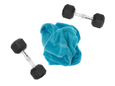 Exercise equipmwnt isolated against a white background