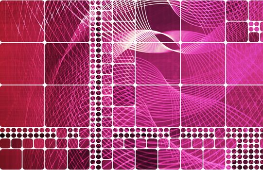 Futuristic Background as a Network Concept Art