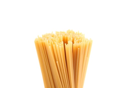 Bunch of spaghetti third number isolated on white background