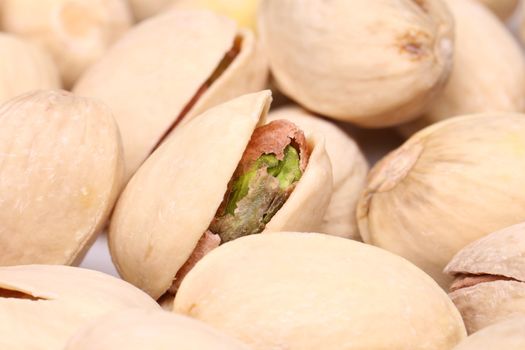 Wallpaper of  the shelled pistachio without white background