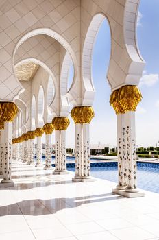 Sheikh Zayed mosque at Abu-Dhabi, UAE