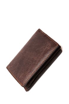 leather briefcase on a white background