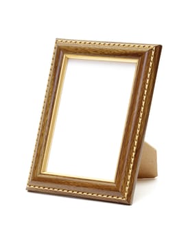 Empty photo frame isolated on white