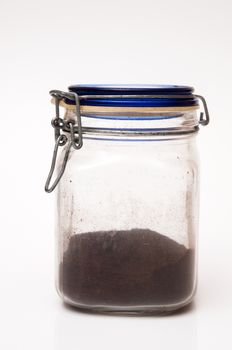 coffee pot to keep tightly on a white background