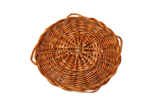 wood mat to hot containers placed on a white background