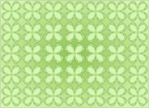 background or texture green four leaf clovers pattern