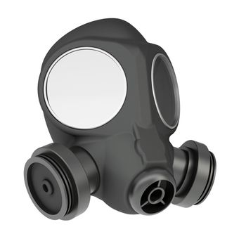 Gas mask. Isolated render on a white background