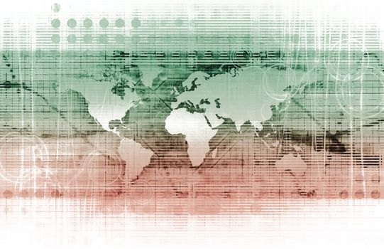 Modern Technology Code Illustration Lines as Art