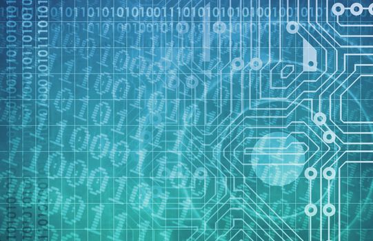 Technology Network with Circuit Board Data Flow