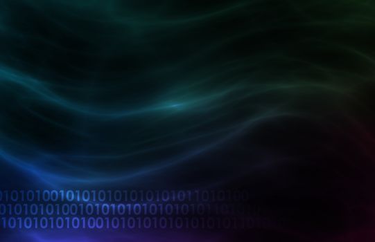 Science Technology Data as a Abstract Art