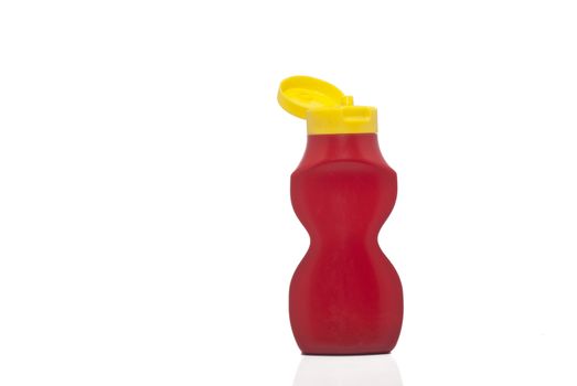 Bottle ketchup isolated on white background. concept of diet