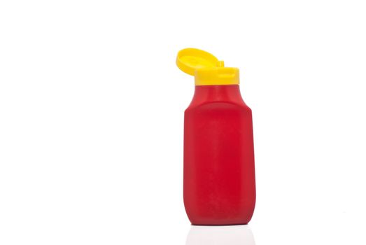 Bottle ketchup isolated on white background. concept of diet