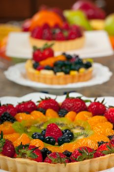 Delicious fruit tarts