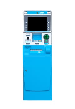 Automated teller machine isolated on white background