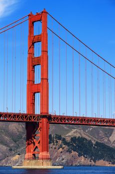 Part of Golden Gate Bridge, San Francisco 