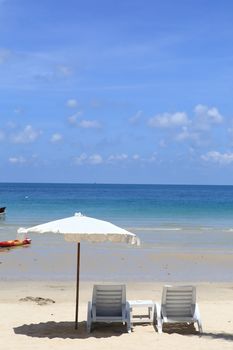 chair on the beach for relax