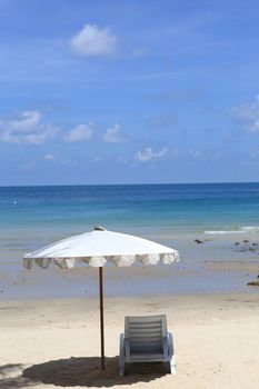 chair on the beach for relax