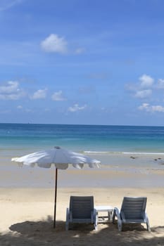 chair on the beach for relax